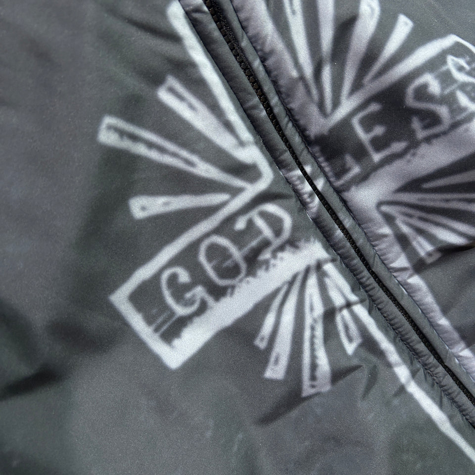 将图片加载到图库查看器，CROSS INKJET PRINT HOODIE / GRAY