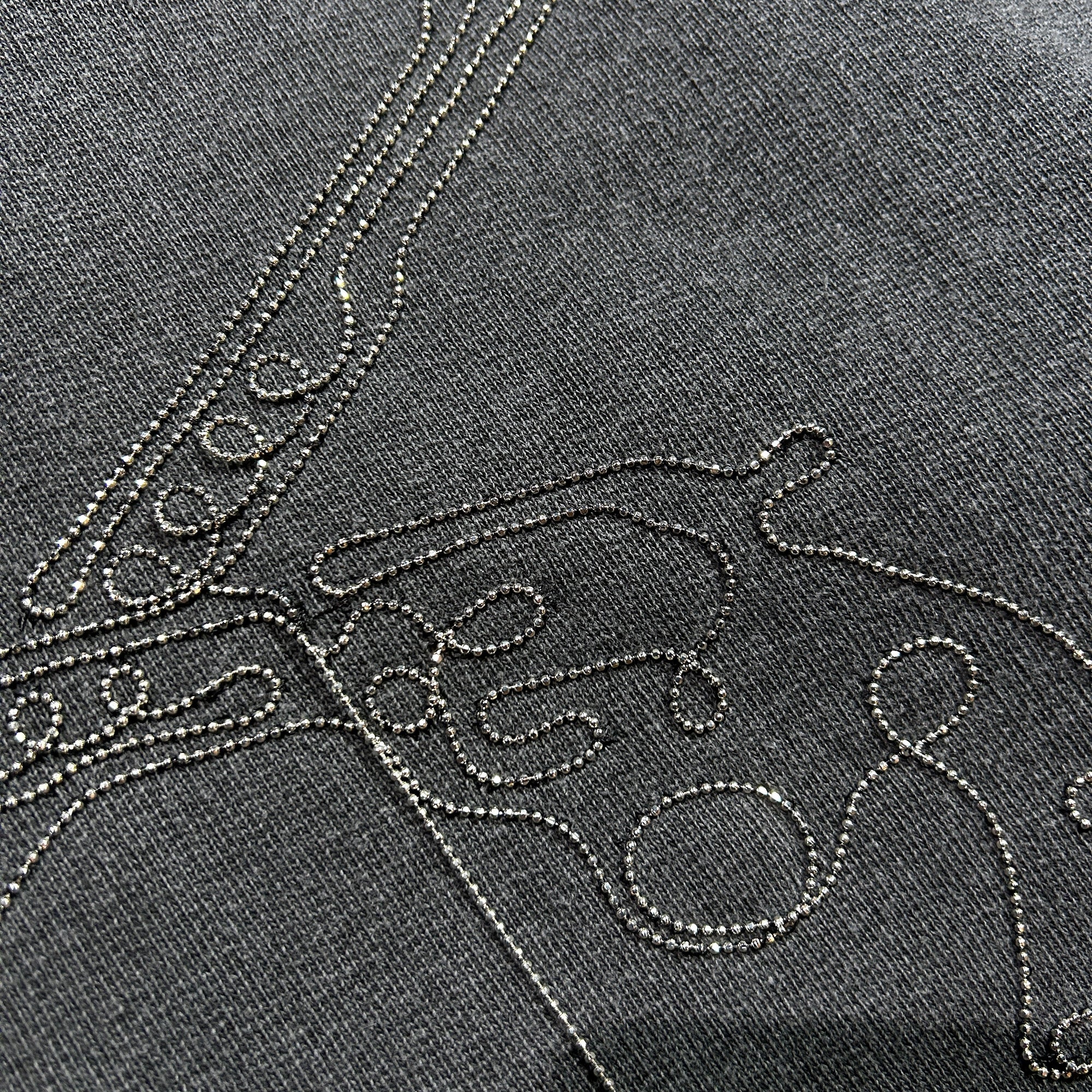 画像をギャラリービューアに読み込む, CROSSSGUN CHAIN EMBROIDERY HOODIE / BLACK