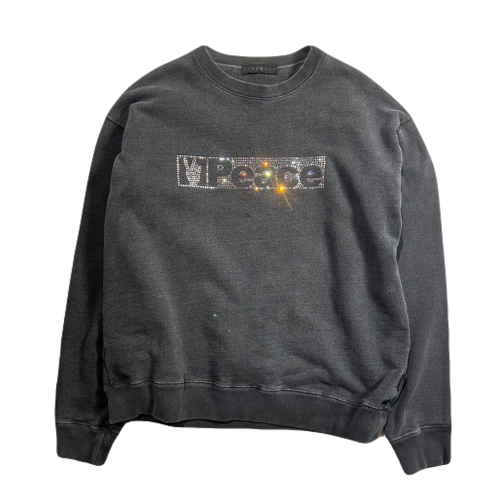 画像をギャラリービューアに読み込む, PEACE CRYSTAL SWEATER / BLACK