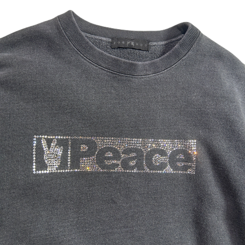画像をギャラリービューアに読み込む, PEACE CRYSTAL SWEATER / BLACK