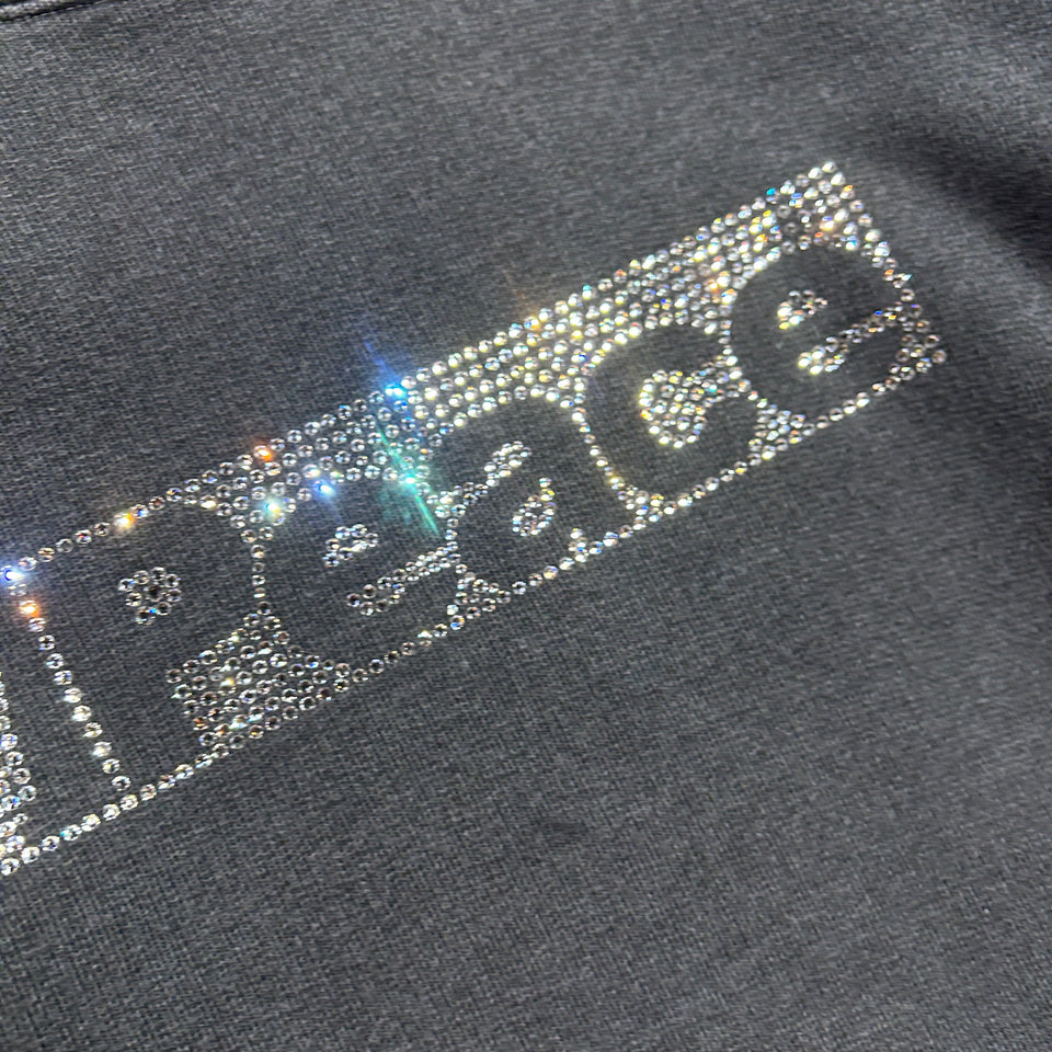 画像をギャラリービューアに読み込む, PEACE CRYSTAL SWEATER / BLACK
