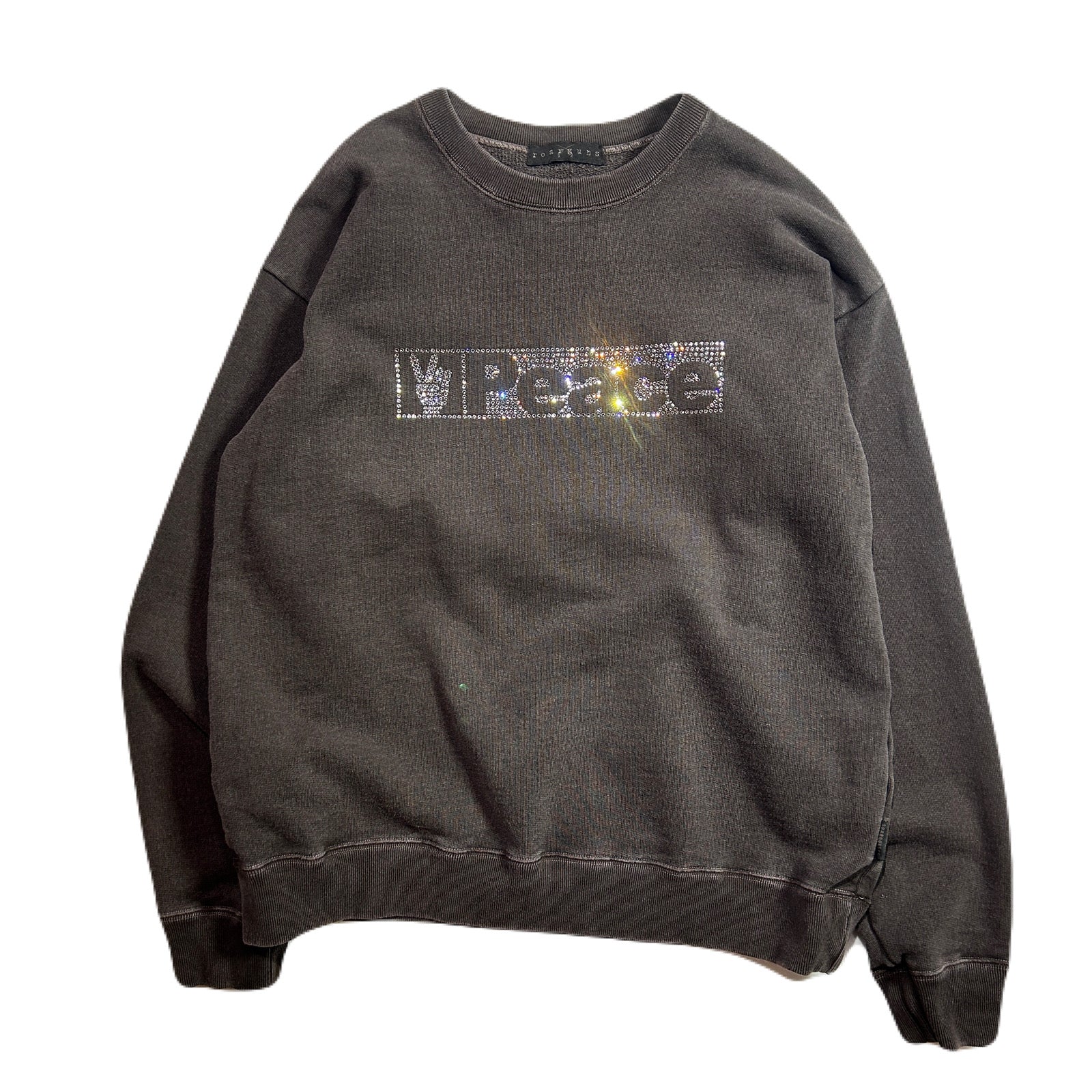 画像をギャラリービューアに読み込む, PEACE CRYSTAL SWEATER / BROWN