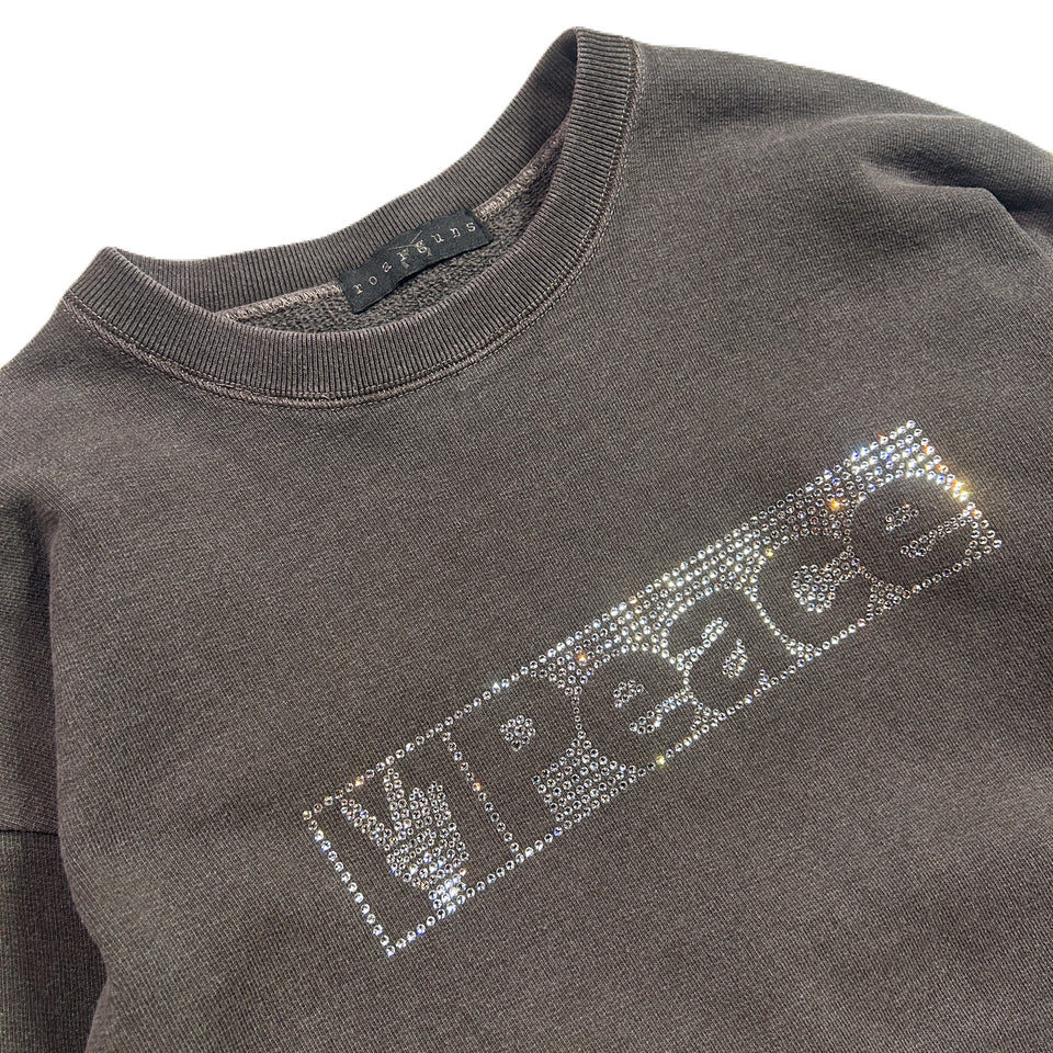 画像をギャラリービューアに読み込む, PEACE CRYSTAL SWEATER / BROWN