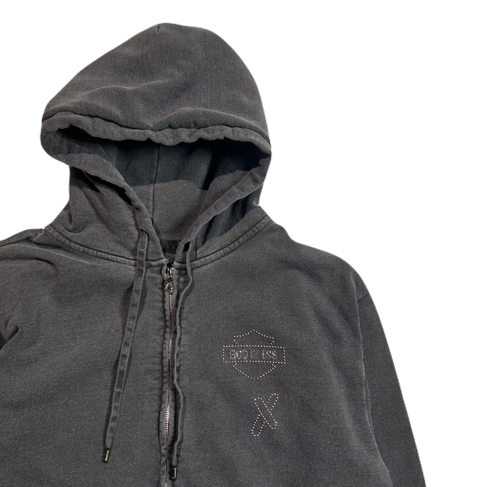 画像をギャラリービューアに読み込む, CROSSSGUN CHAIN EMBROIDERY HOODIE / BLACK