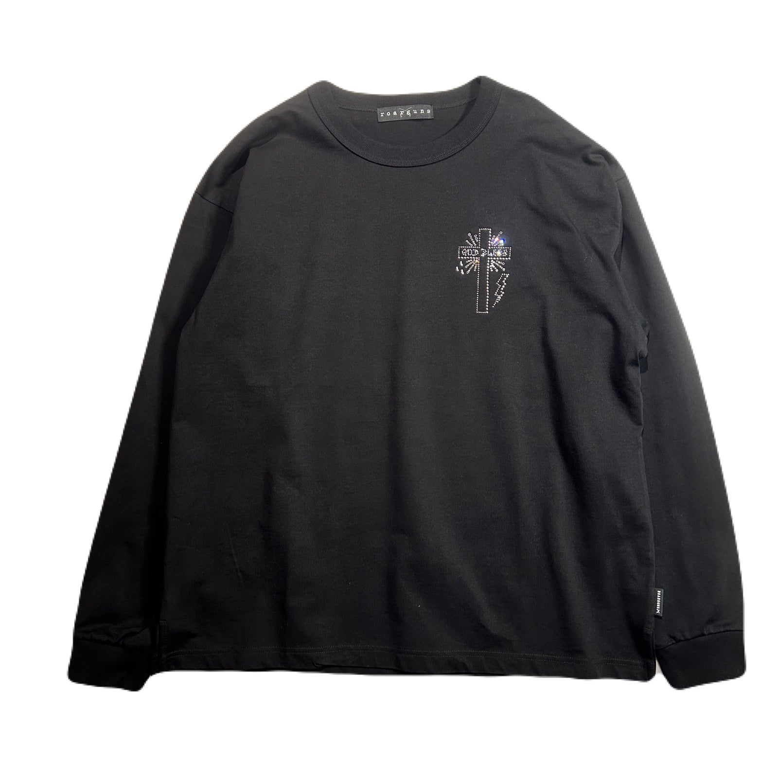 CROSS CRYSTAL L/S T-SHIRT / BLACK – roarguns ONLINE STORE