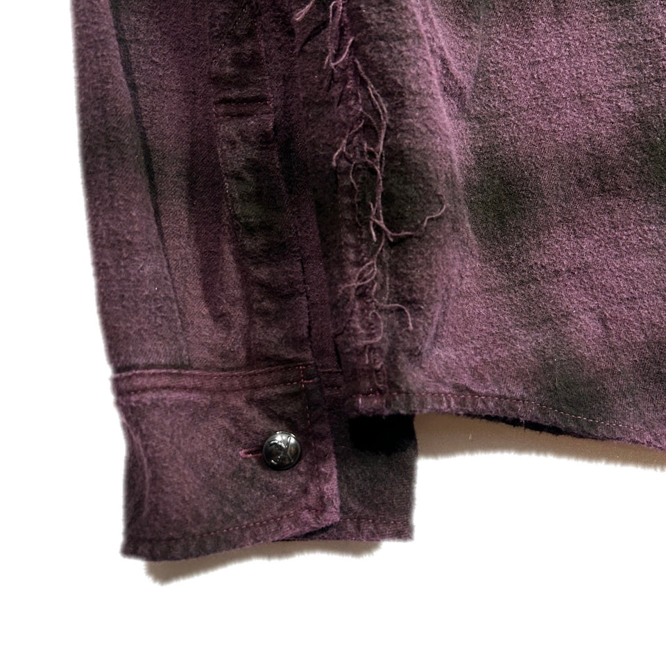 画像をギャラリービューアに読み込む, SHGGY CHECK SHIRT CRYSTAL / BURGUNDY