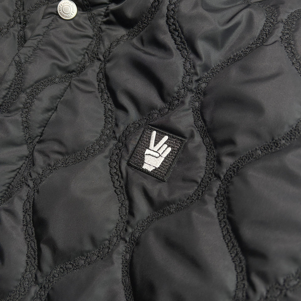 将图片加载到图库查看器，CHAIN QUILT JACKET / BLACK