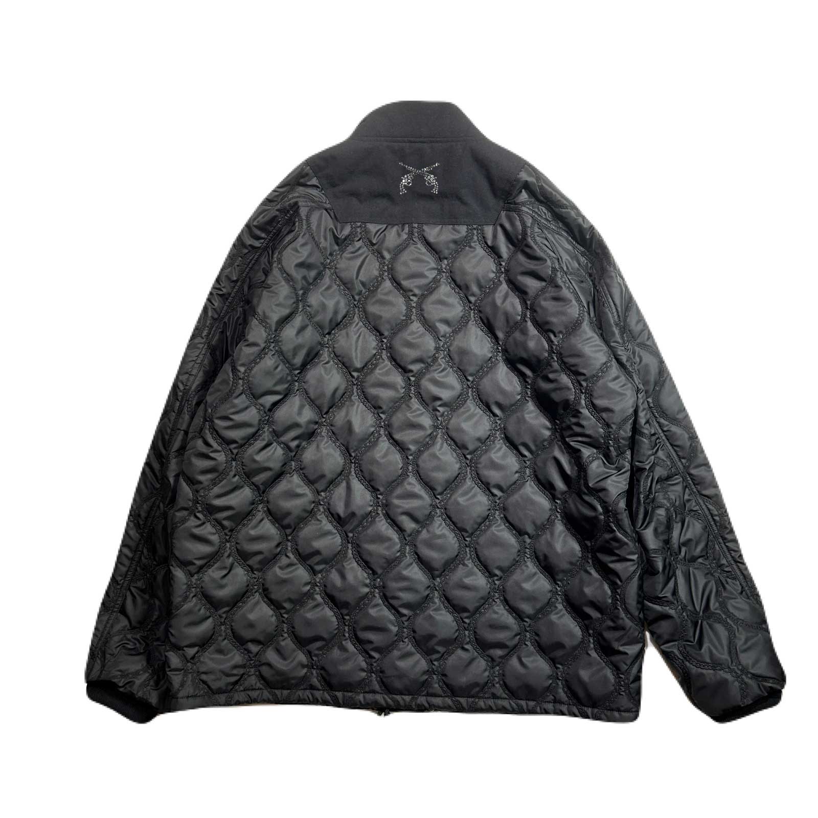将图片加载到图库查看器，CHAIN QUILT JACKET / BLACK