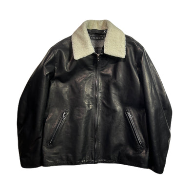 OIL WAX LEATHER JACKET / BLACK