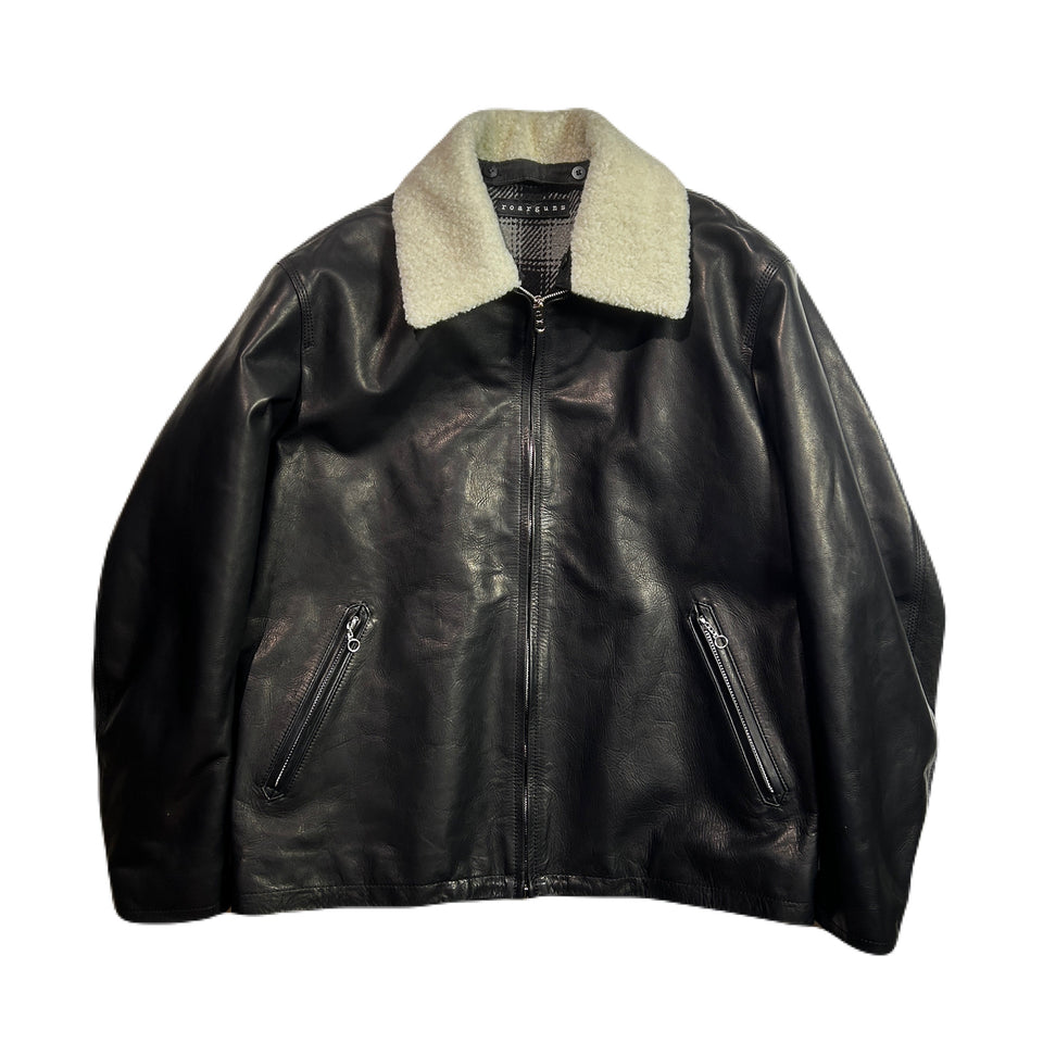 Load image into Gallery viewer, OIL WAX LEATHER JACKET / BLACK
