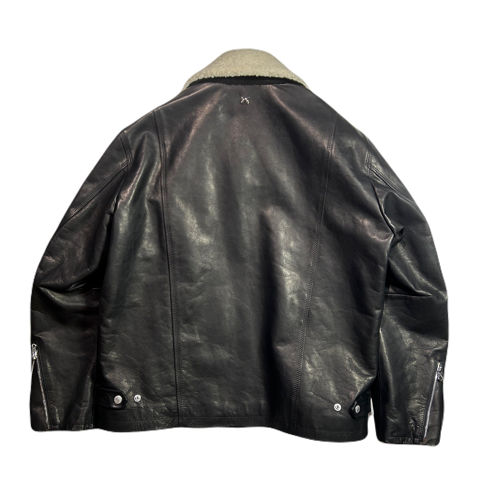 Load image into Gallery viewer, OIL WAX LEATHER JACKET / BLACK