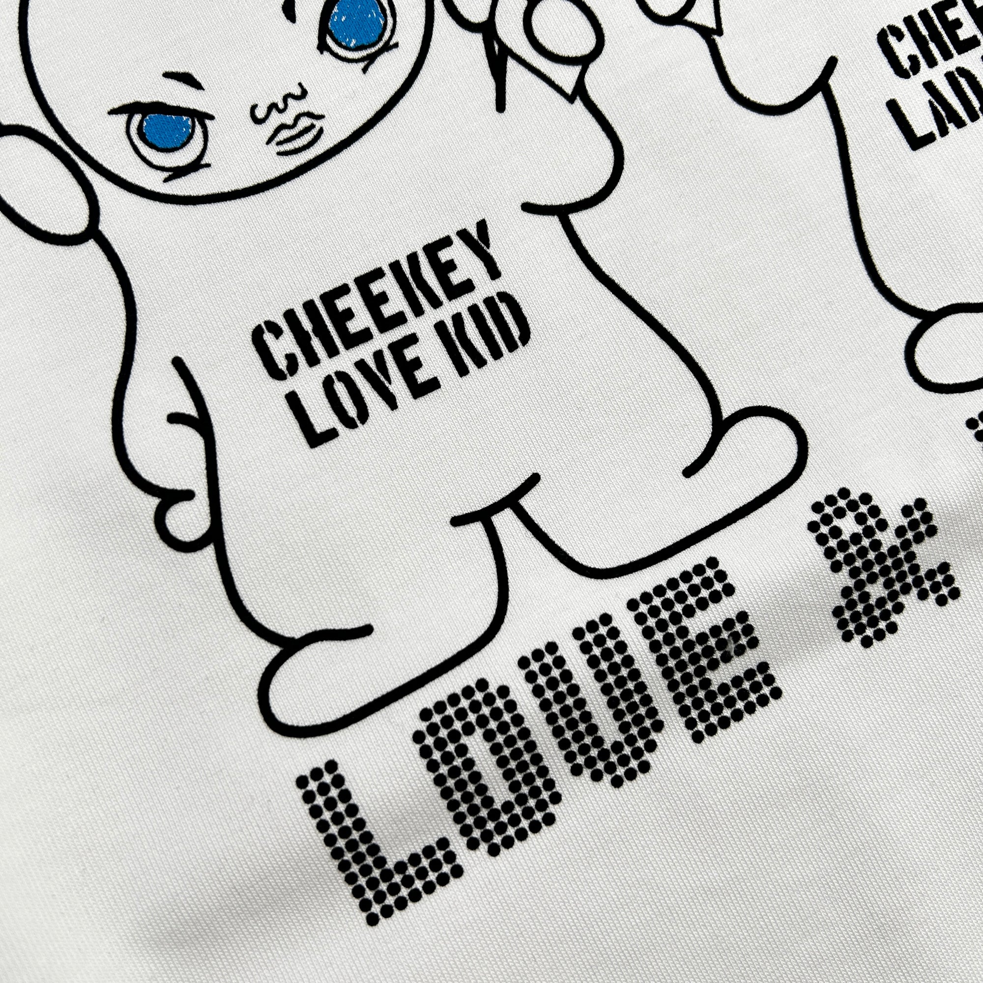 画像をギャラリービューアに読み込む, CHEEKEY PRINT L/S T-SHIRT / WHITE