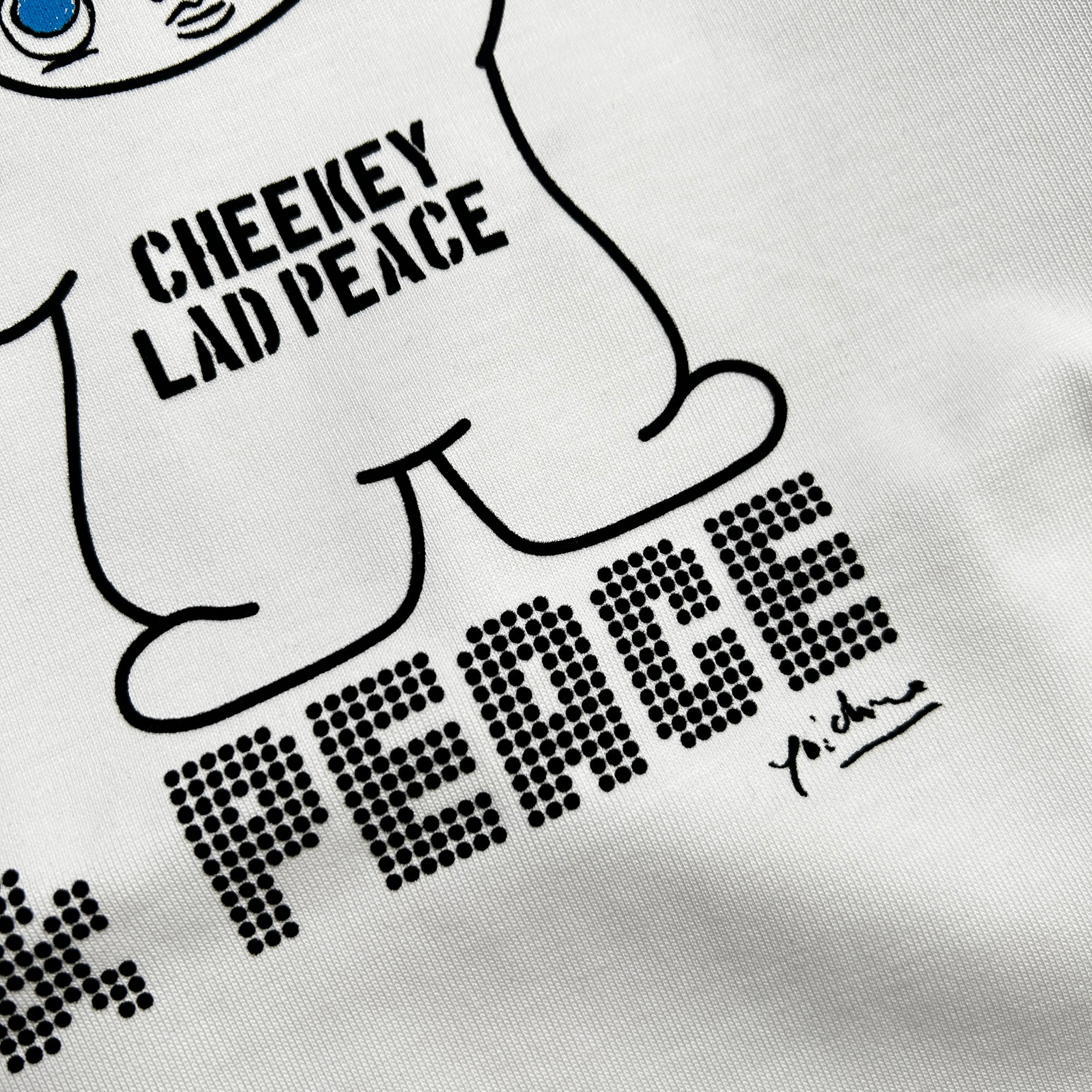 画像をギャラリービューアに読み込む, CHEEKEY PRINT L/S T-SHIRT / WHITE