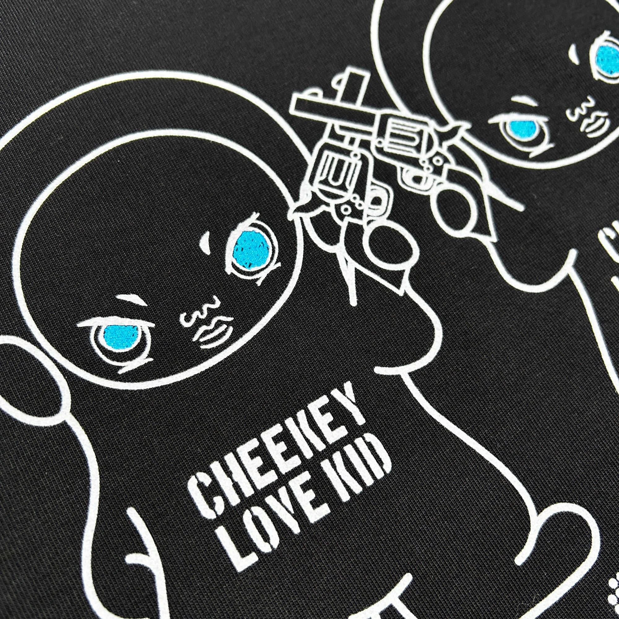 画像をギャラリービューアに読み込む, CHEEKEY PRINT L/S T-SHIRT / BLACK
