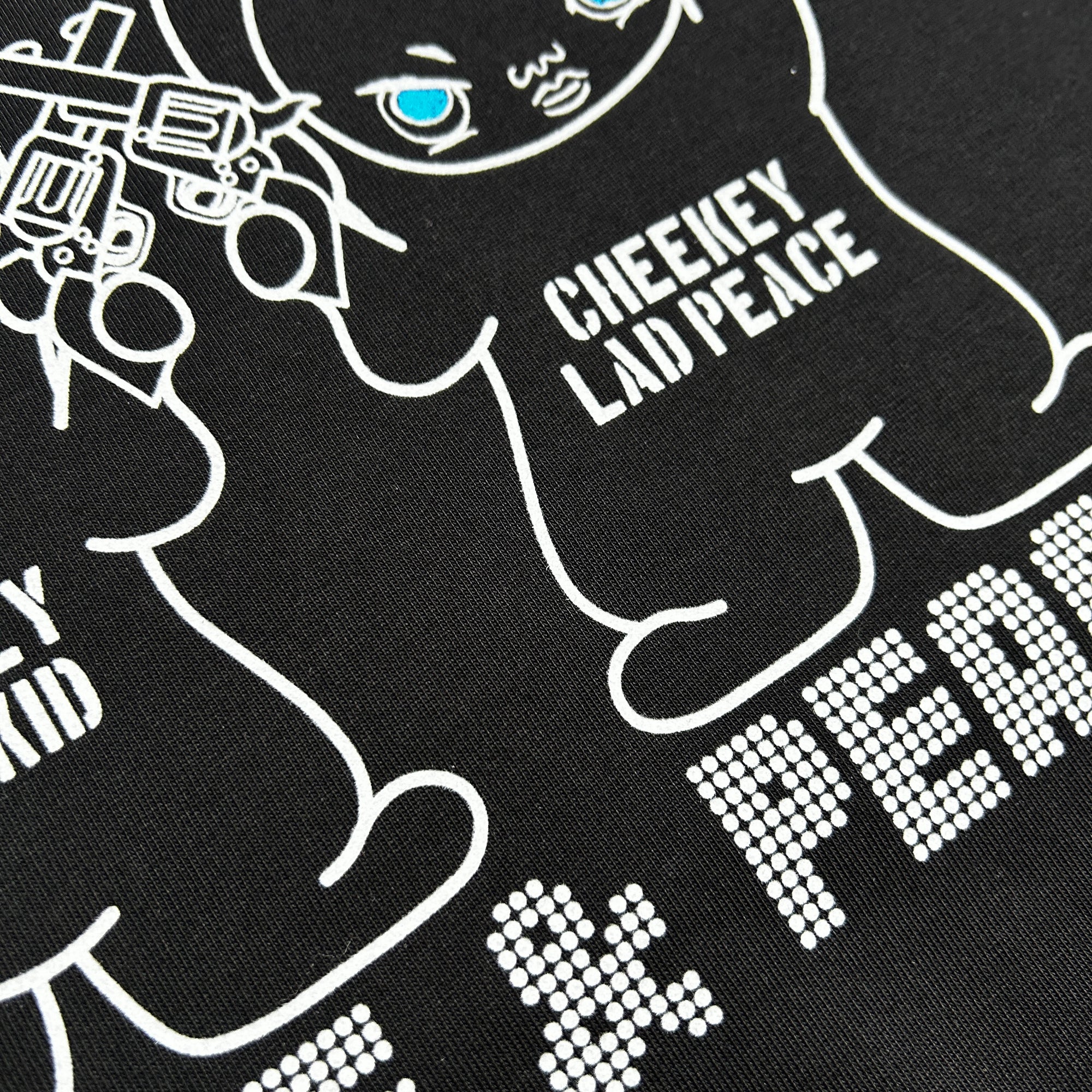 画像をギャラリービューアに読み込む, CHEEKEY PRINT L/S T-SHIRT / BLACK