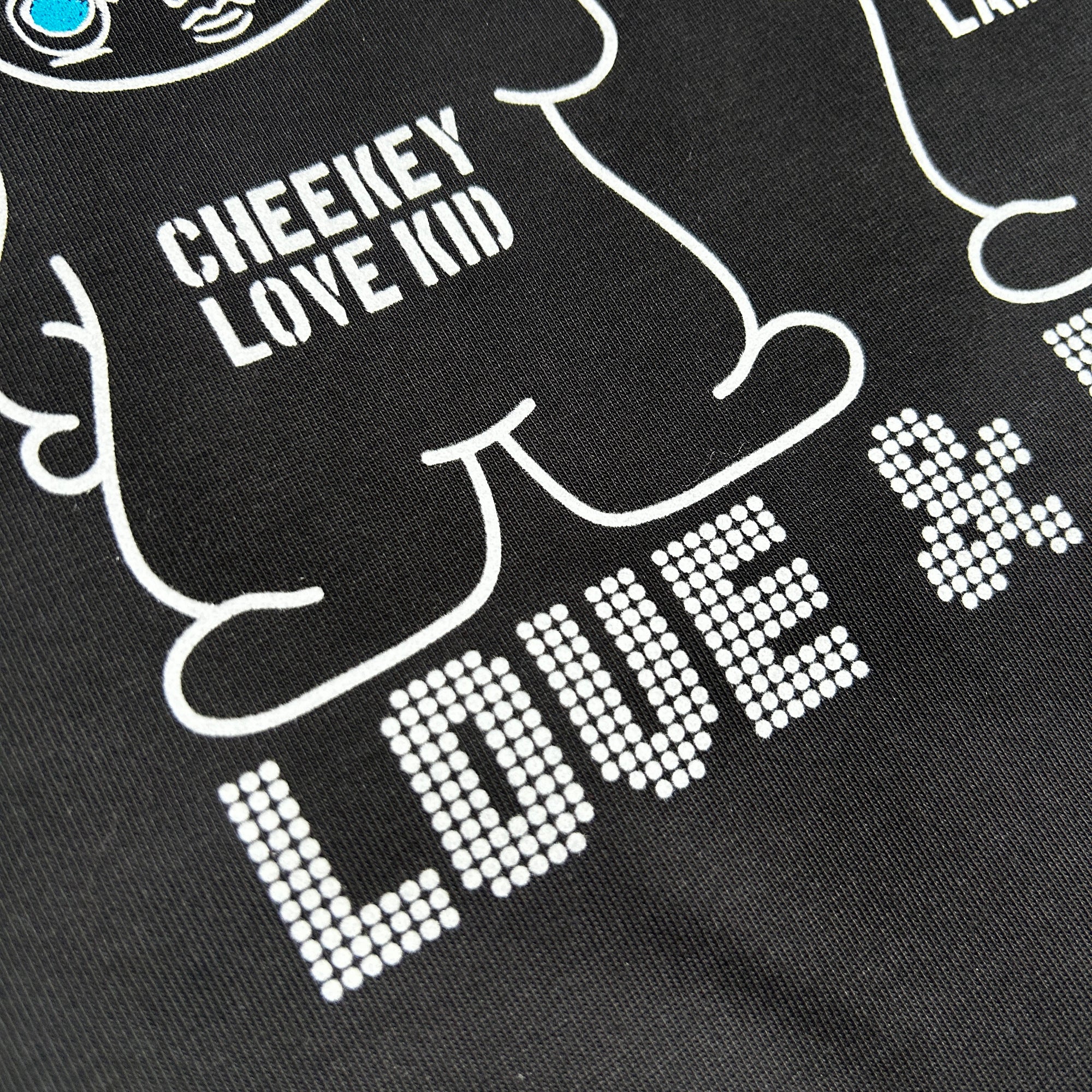 画像をギャラリービューアに読み込む, CHEEKEY PRINT L/S T-SHIRT / BLACK
