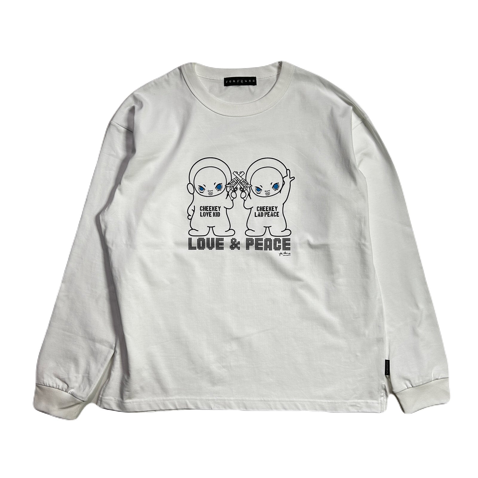 画像をギャラリービューアに読み込む, CHEEKEY PRINT L/S T-SHIRT / WHITE