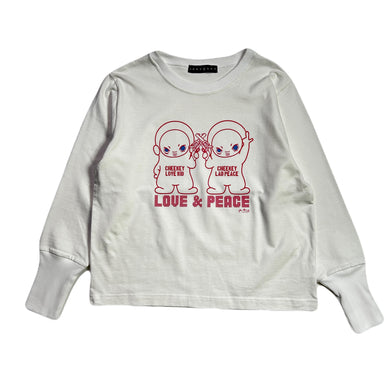 WOMENS CHEEKEY L/S T-SHIRT / WHITE