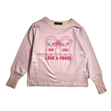 WOMENS CHEEKEY L/S T-SHIRT / PINK