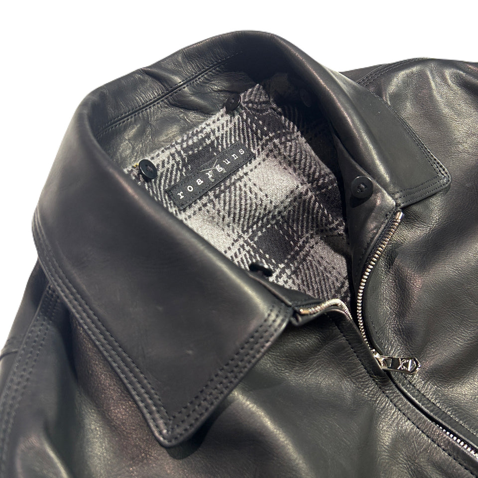 Load image into Gallery viewer, OIL WAX LEATHER JACKET / BLACK