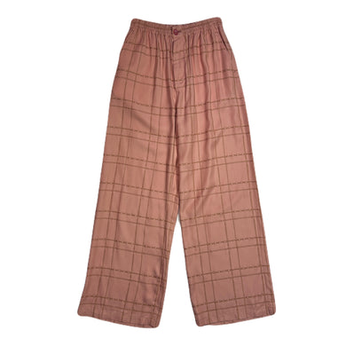 WOMENS CHAIN CHECK PANTS / PINK