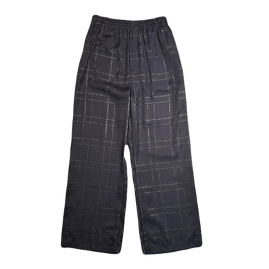WOMENS CHAIN CHECK PANTS / BLACK