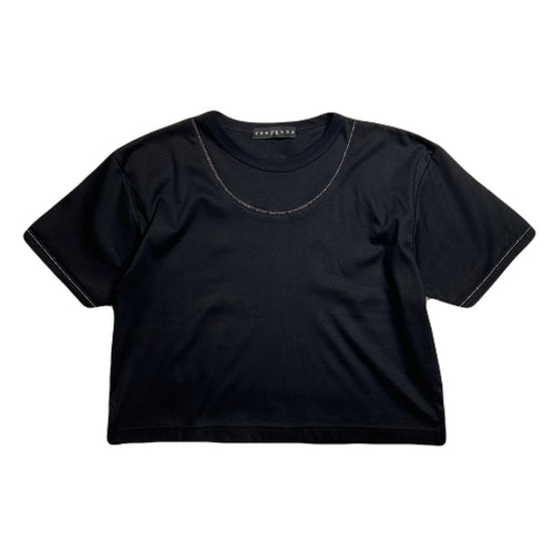 WOMENS BALL CHAIN T-SHIRT / BLACK