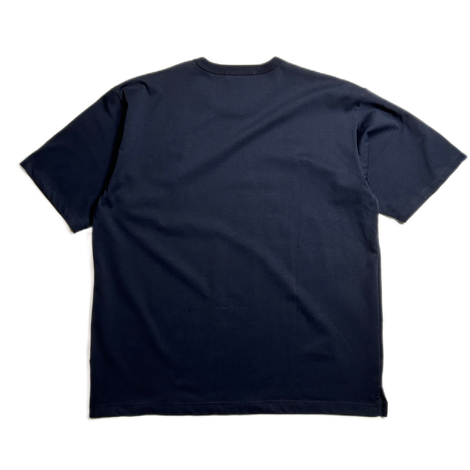 Load image into Gallery viewer, ANGEL EMBROIDERY CROSSGUN T / NAVY