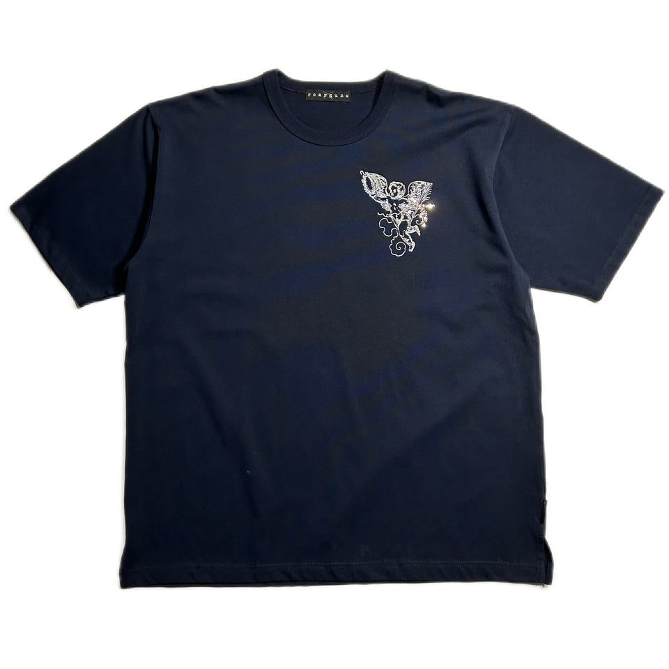 Load image into Gallery viewer, ANGEL FRONT PRINT T / NAVY
