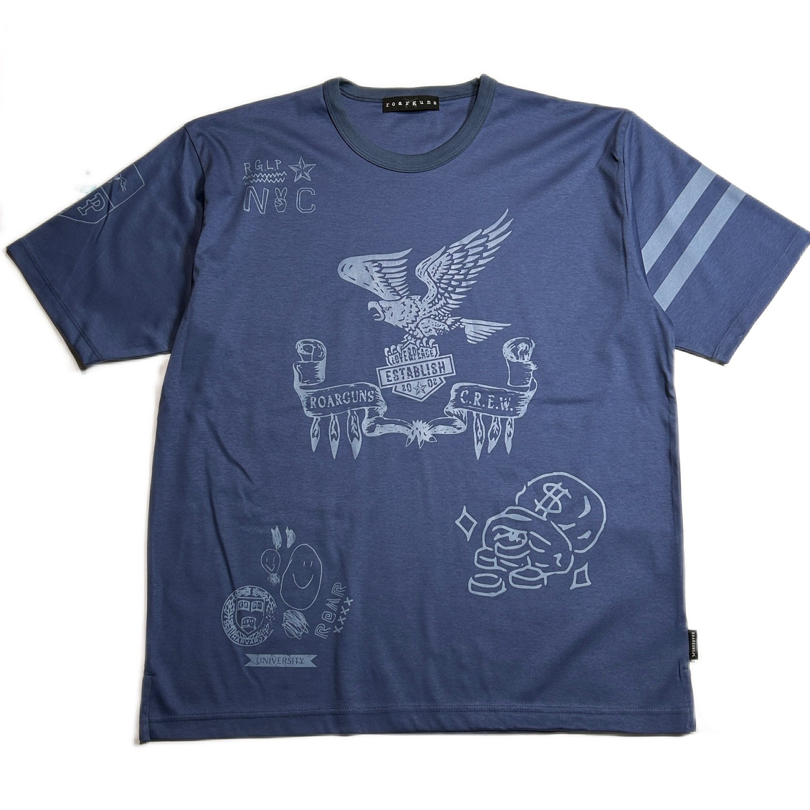 Load image into Gallery viewer, EAGLE PRINT T / BLUE