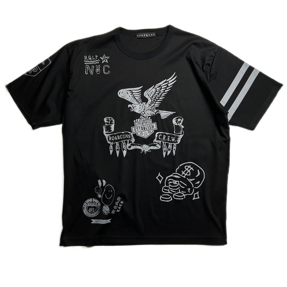 Load image into Gallery viewer, EAGLE PRINT T / BLACK