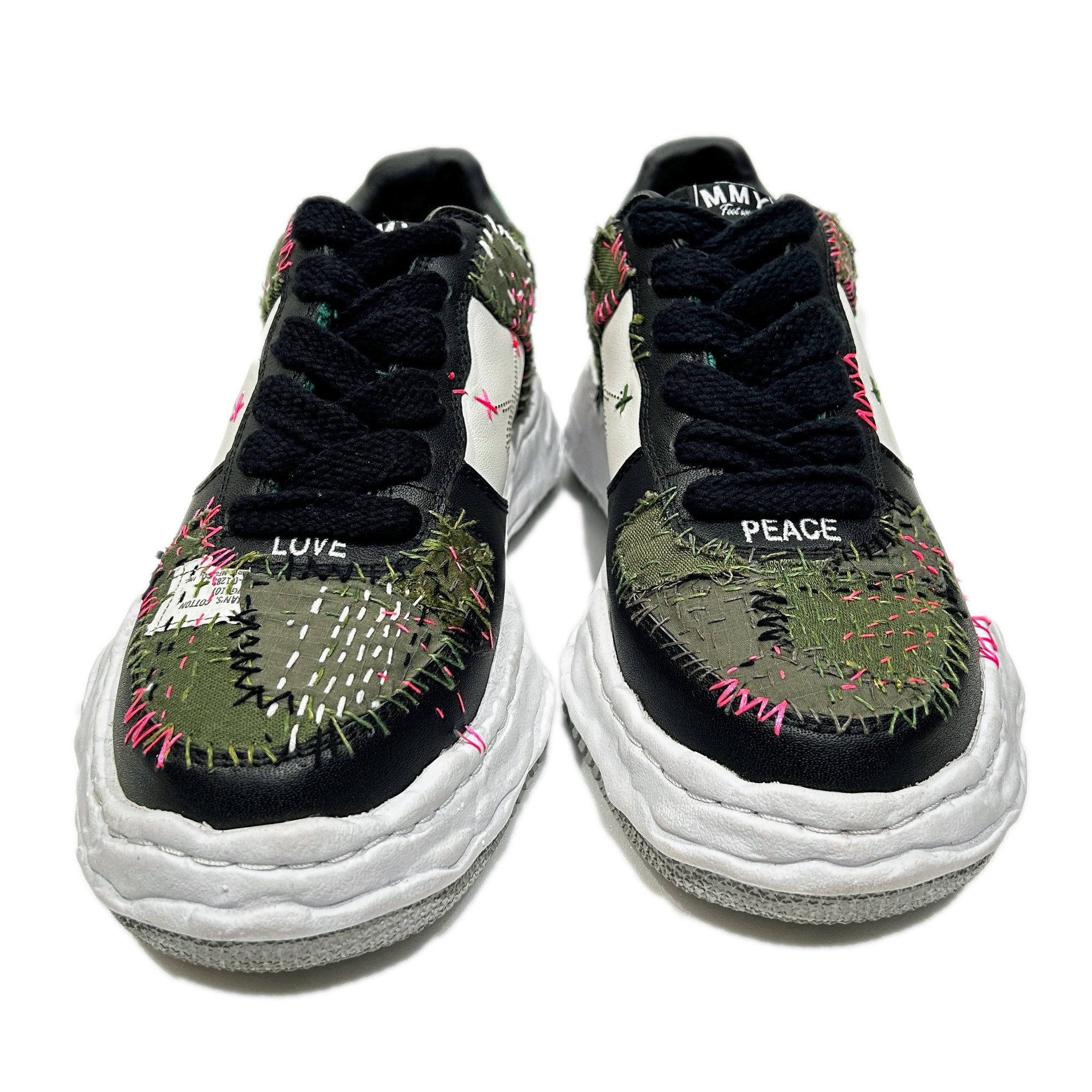 画像をギャラリービューアに読み込む, JunAle SASHIKO Maison MIHARAYASUHIRO SNEAKER / GREEN x WHITE