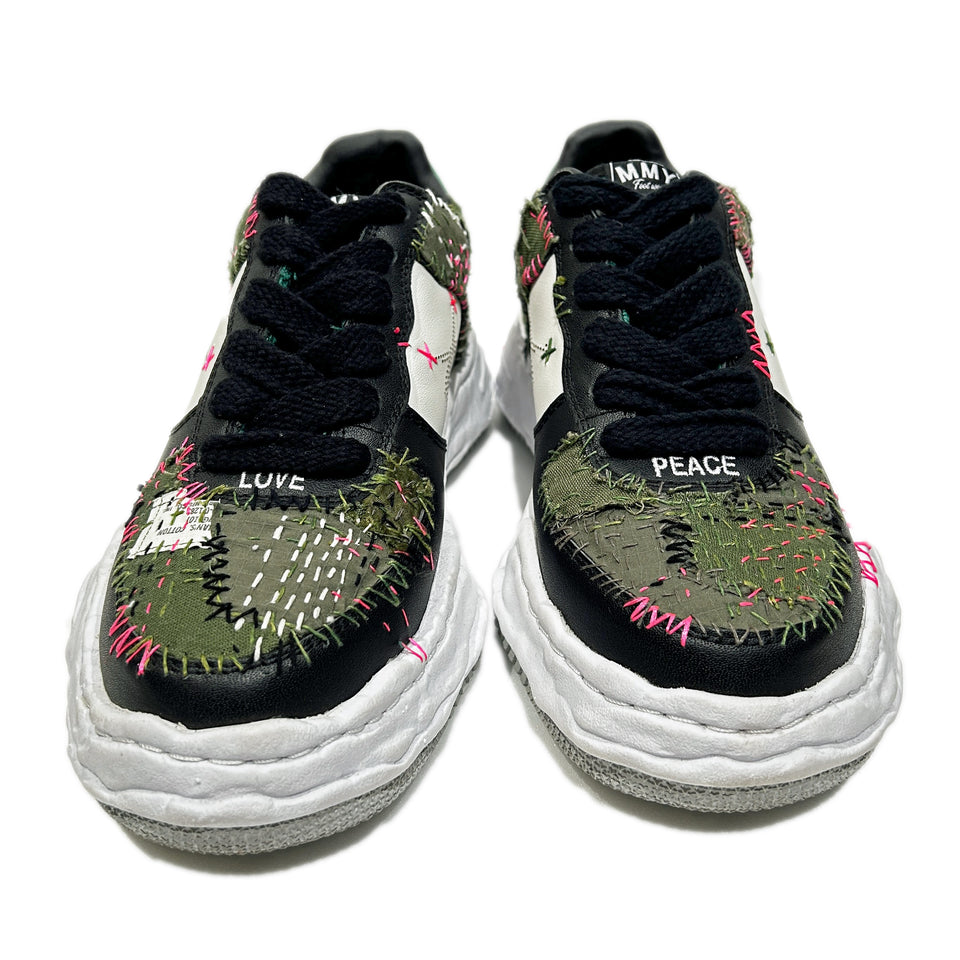 画像をギャラリービューアに読み込む, JunAle SASHIKO Maison MIHARAYASUHIRO SNEAKER / GREEN x WHITE