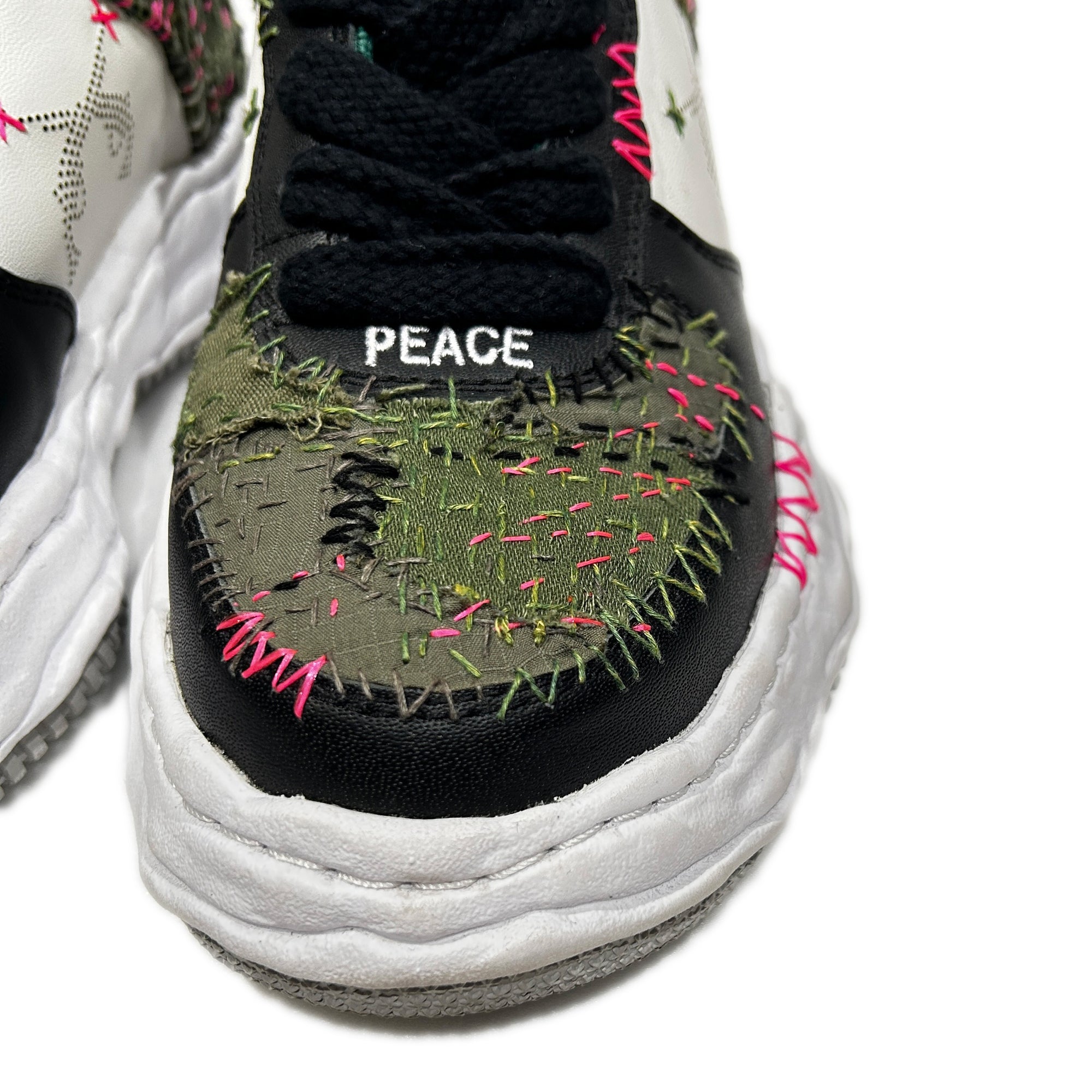 画像をギャラリービューアに読み込む, JunAle SASHIKO Maison MIHARAYASUHIRO SNEAKER / GREEN x WHITE