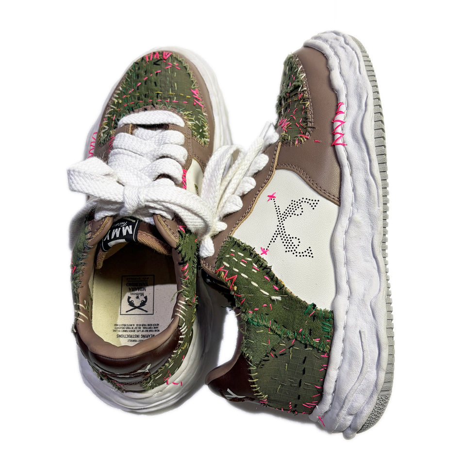 画像をギャラリービューアに読み込む, JunAle SASHIKO Maison MIHARAYASUHIRO SNEAKER / BEIGE x WHITE