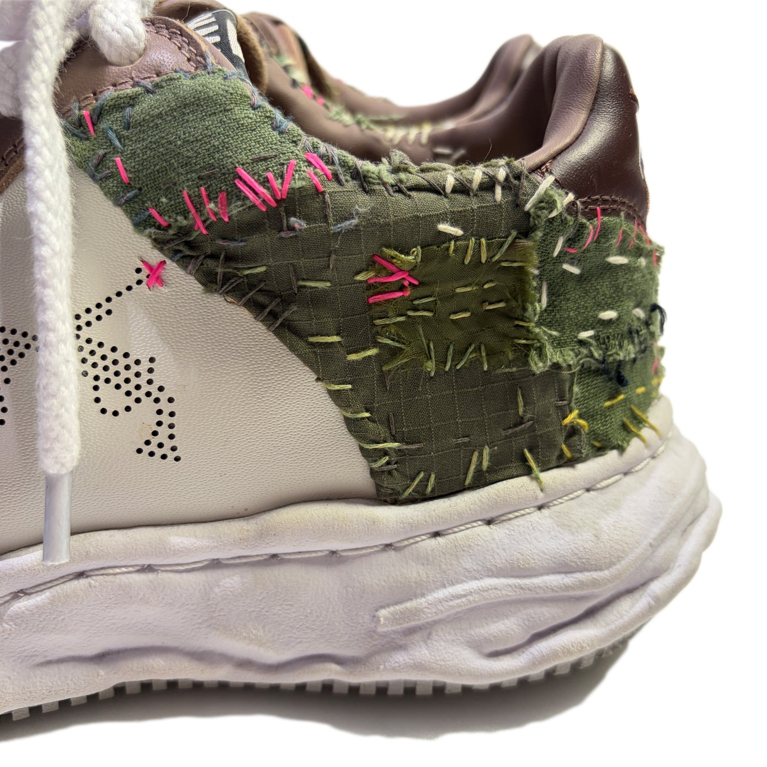 画像をギャラリービューアに読み込む, JunAle SASHIKO Maison MIHARAYASUHIRO SNEAKER / BEIGE x WHITE