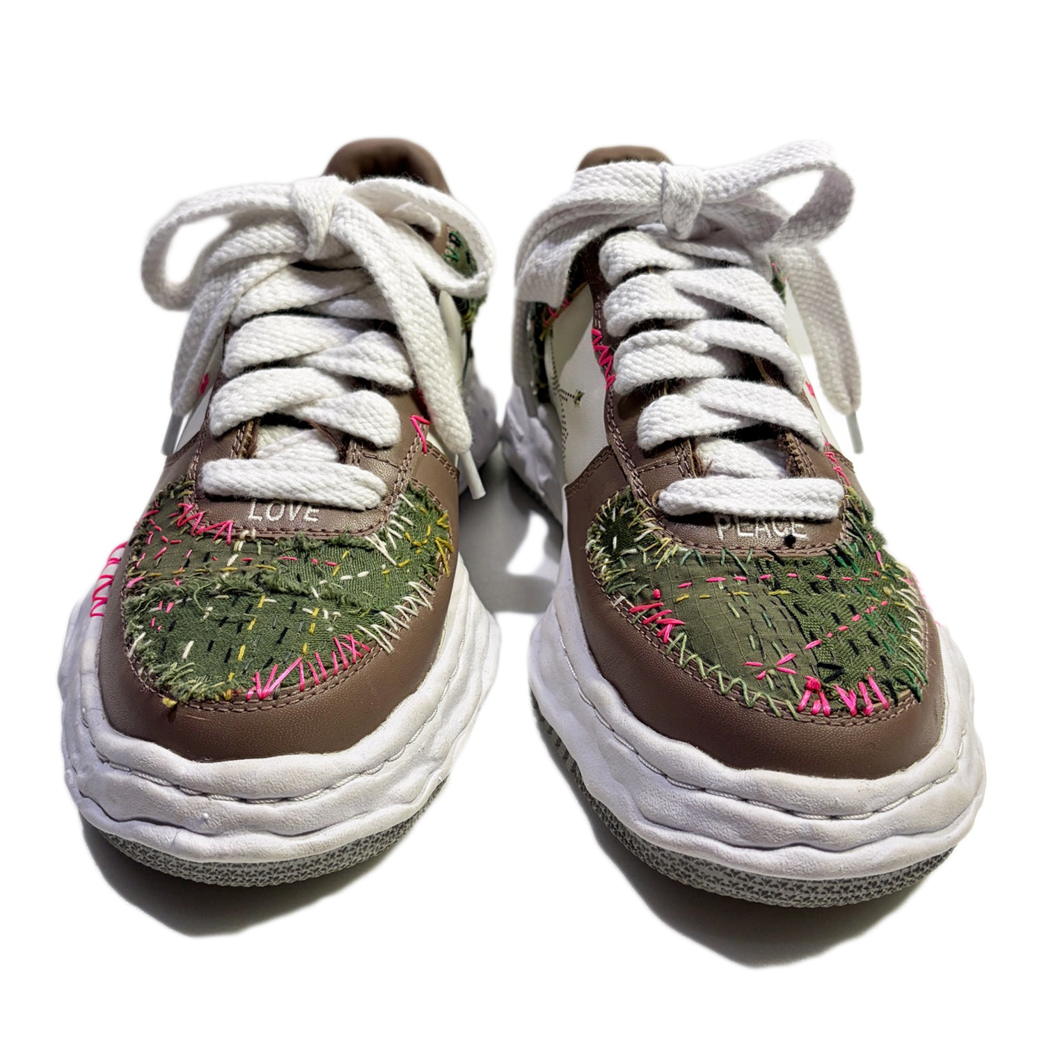 画像をギャラリービューアに読み込む, JunAle SASHIKO Maison MIHARAYASUHIRO SNEAKER / BEIGE x WHITE