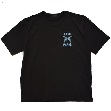 AMERICAN COTTON x DUNKWELL FRONT WAPPEN T / BLACK