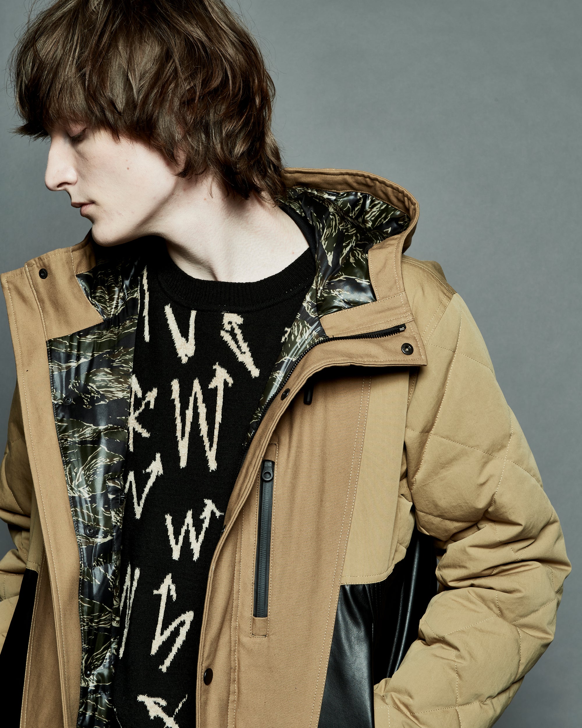 画像をギャラリービューアに読み込む, BACK SATIN DOWN CROSSGUN Made by ZANTER