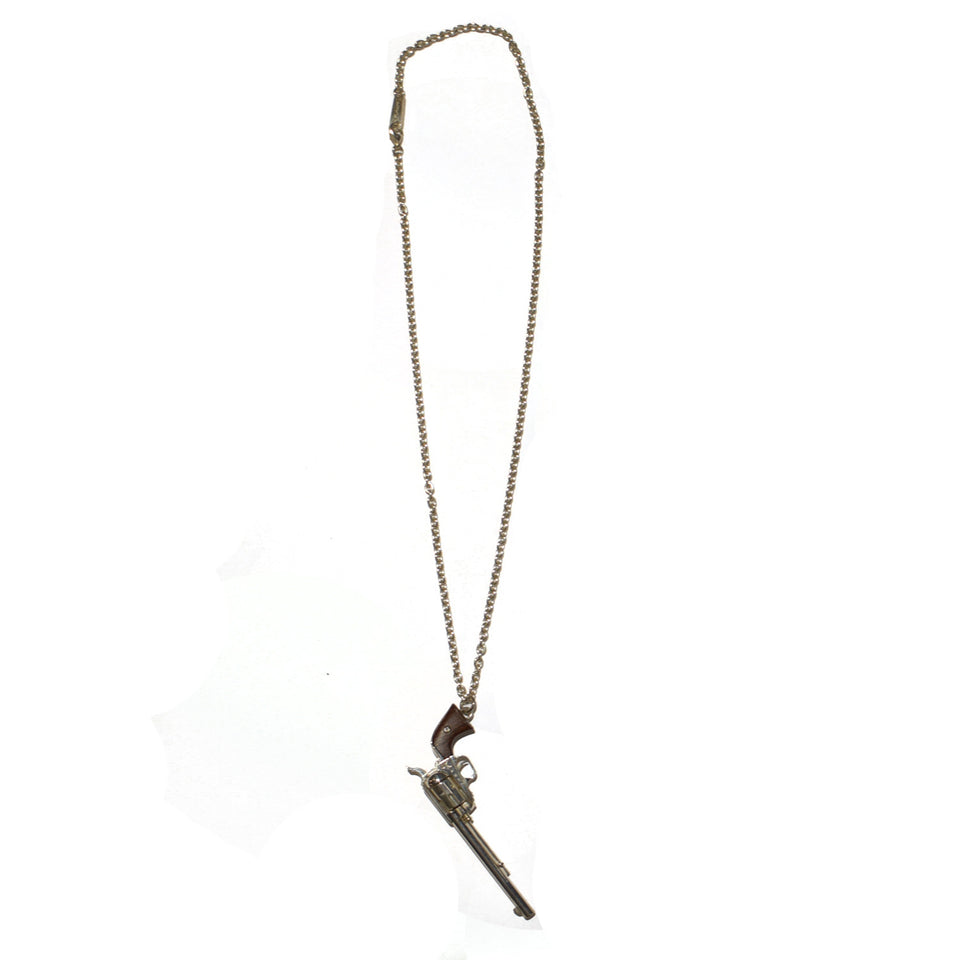 Load image into Gallery viewer, ATOMIC NUMBER 47 CROSSGUN NECKLACE / WOOD
