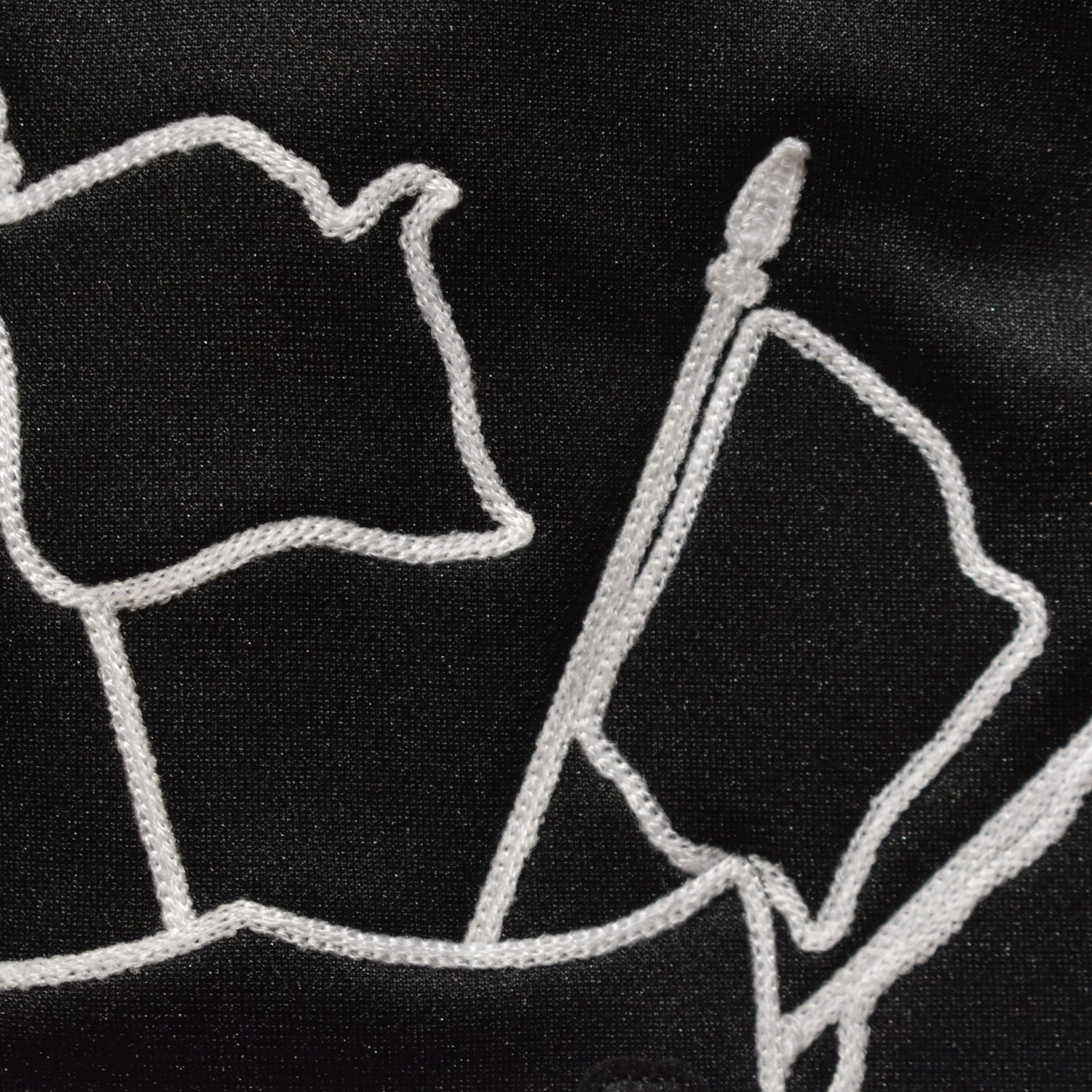 Load image into Gallery viewer, VARSITY TRACK JACKET EMBLEM / BLACK x BLACK