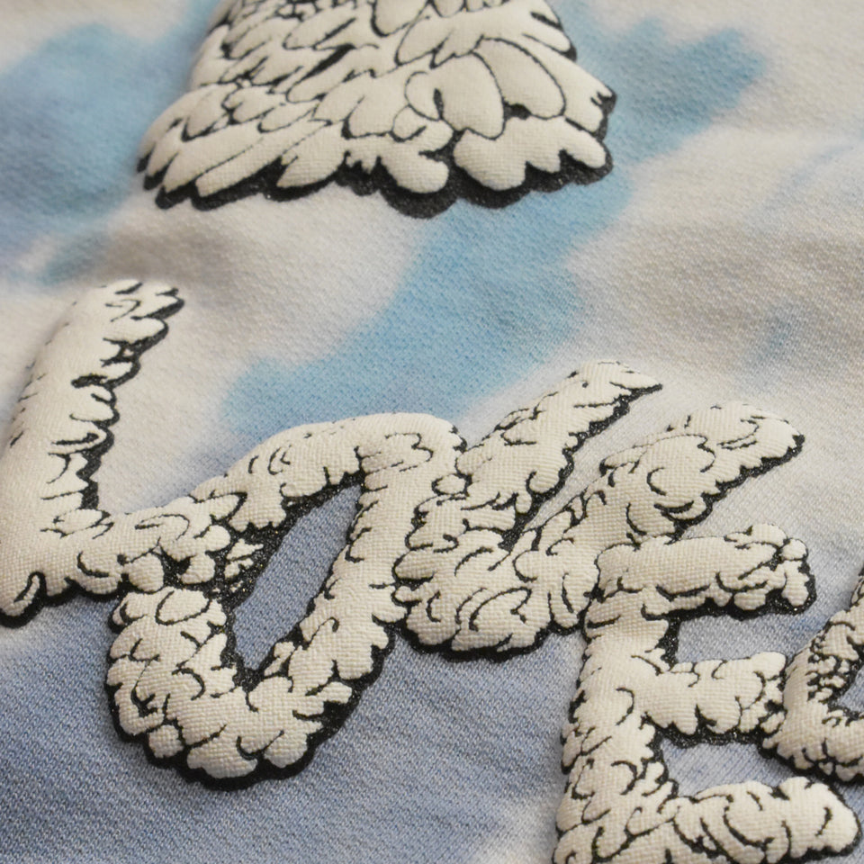 将图片加载到图库查看器，TIEDYE DUNKWELL SWEAT / SKY BLUE