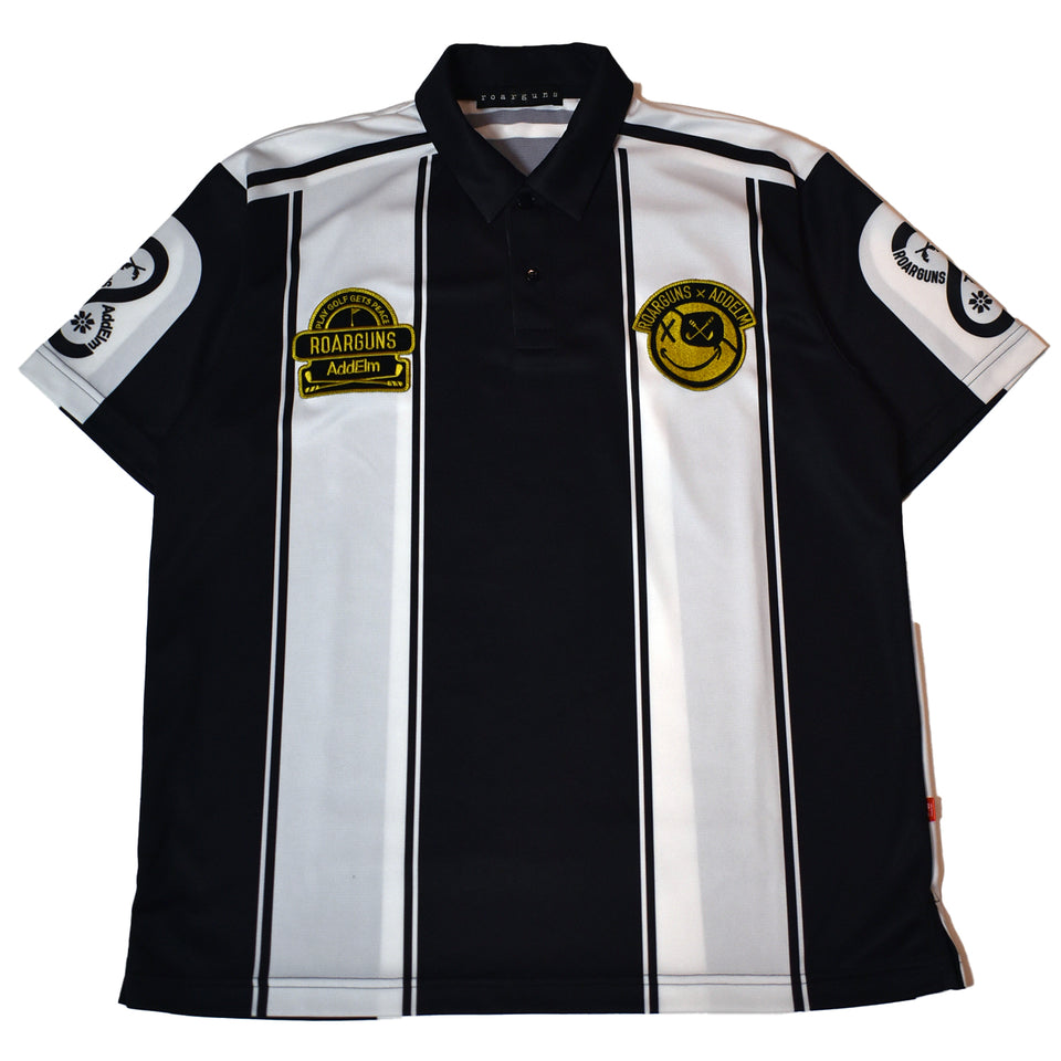 Load image into Gallery viewer, AddElm 8 PRINT POLO / BLACK