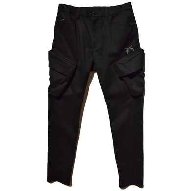 STRETCH CARGO PANTS CRYSTAL / BLACK