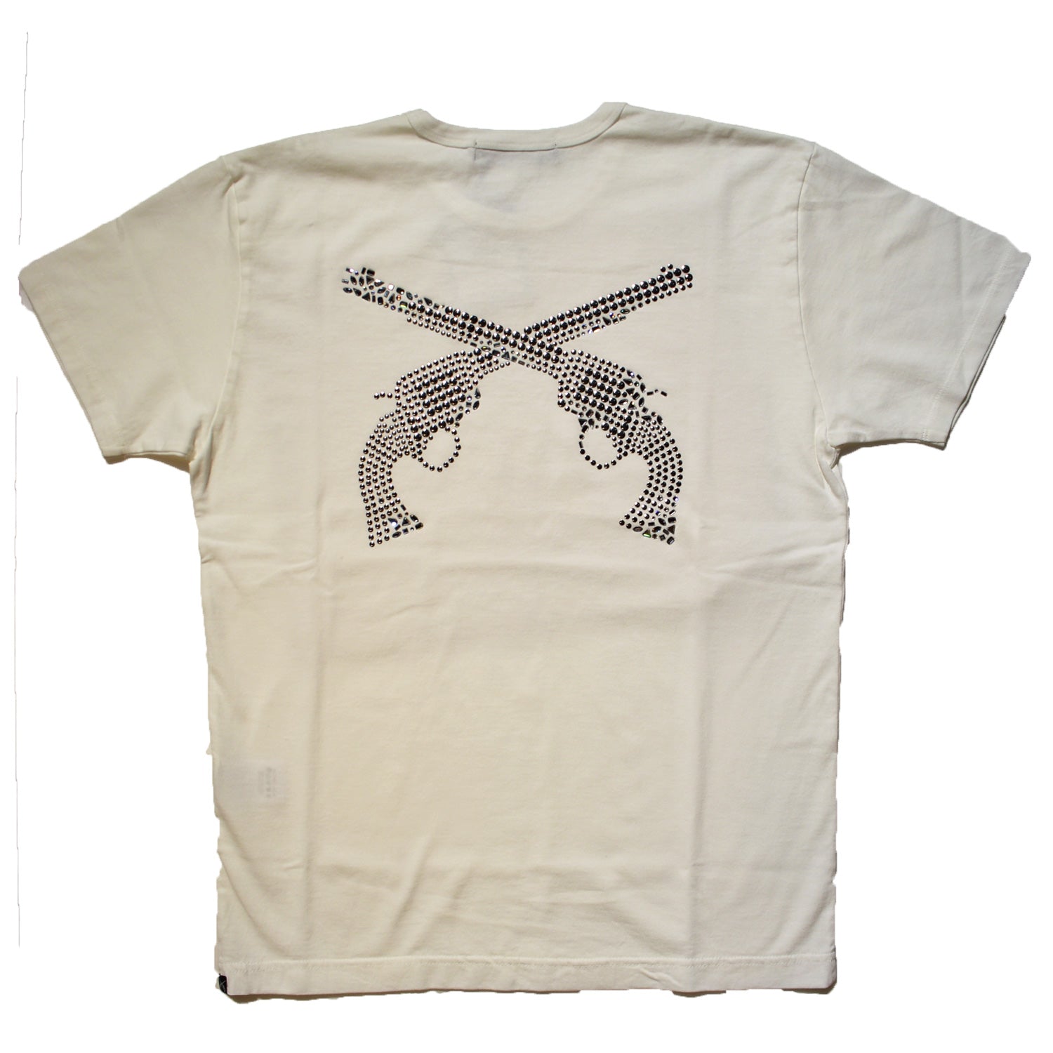 画像をギャラリービューアに読み込む, FREEDOM JERSEY PISTOL SWARO MOZAIC METAL REGULAR SIZE T WHITE x GUNMETAL