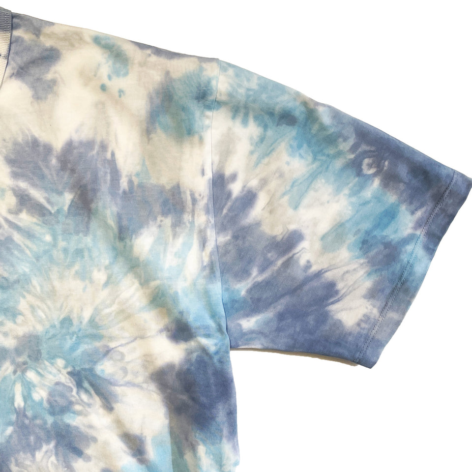 Load image into Gallery viewer, RAINBOW CROSSGUN TIEDYE T-SHIRT LIMITED EDITION / BLUE