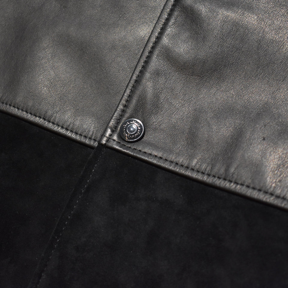 Load image into Gallery viewer, HYBRID LEATHER JACKET / BLACK