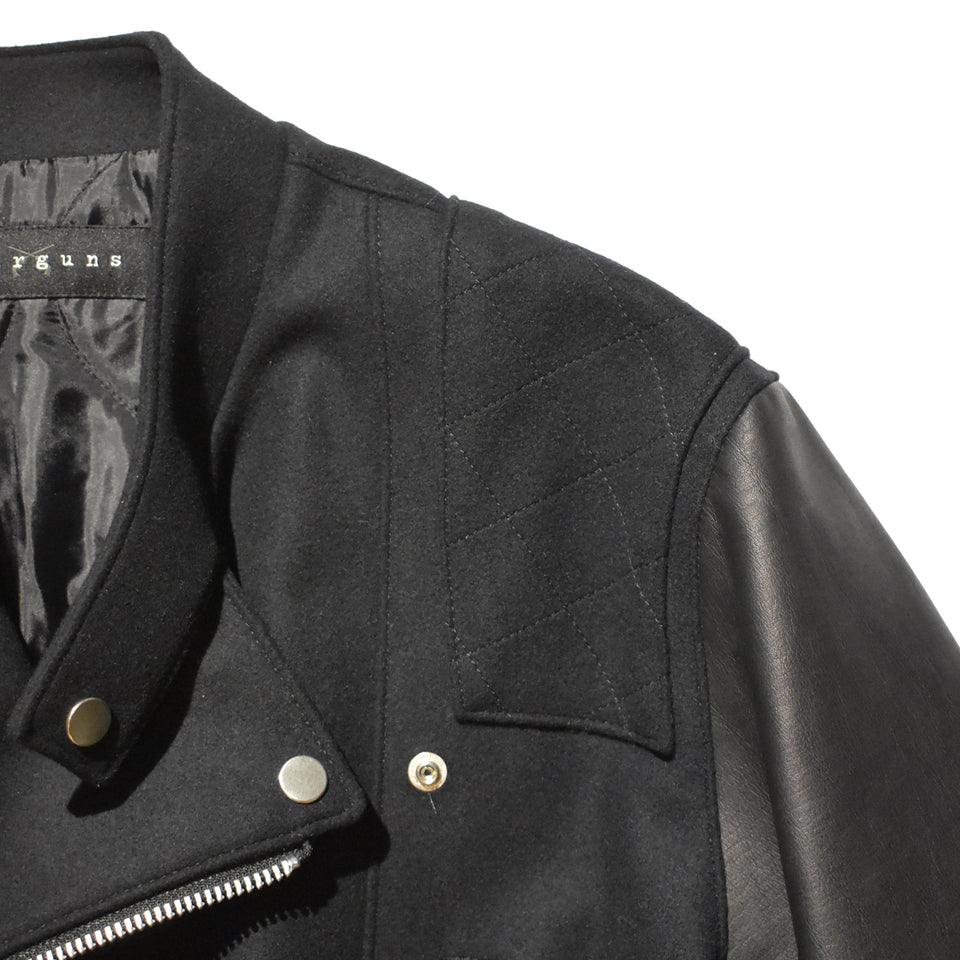 画像をギャラリービューアに読み込む, S100 MELTON COW LEATHER RIDERS JACKET