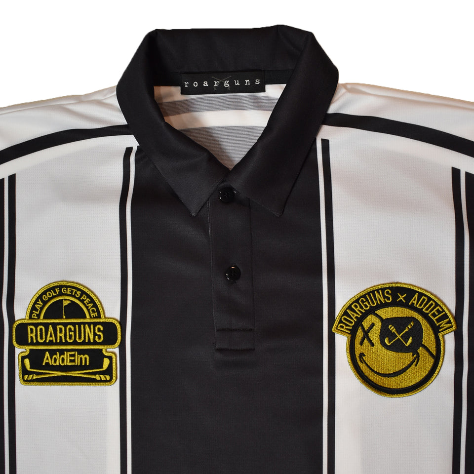 Load image into Gallery viewer, AddElm 8 PRINT POLO / BLACK