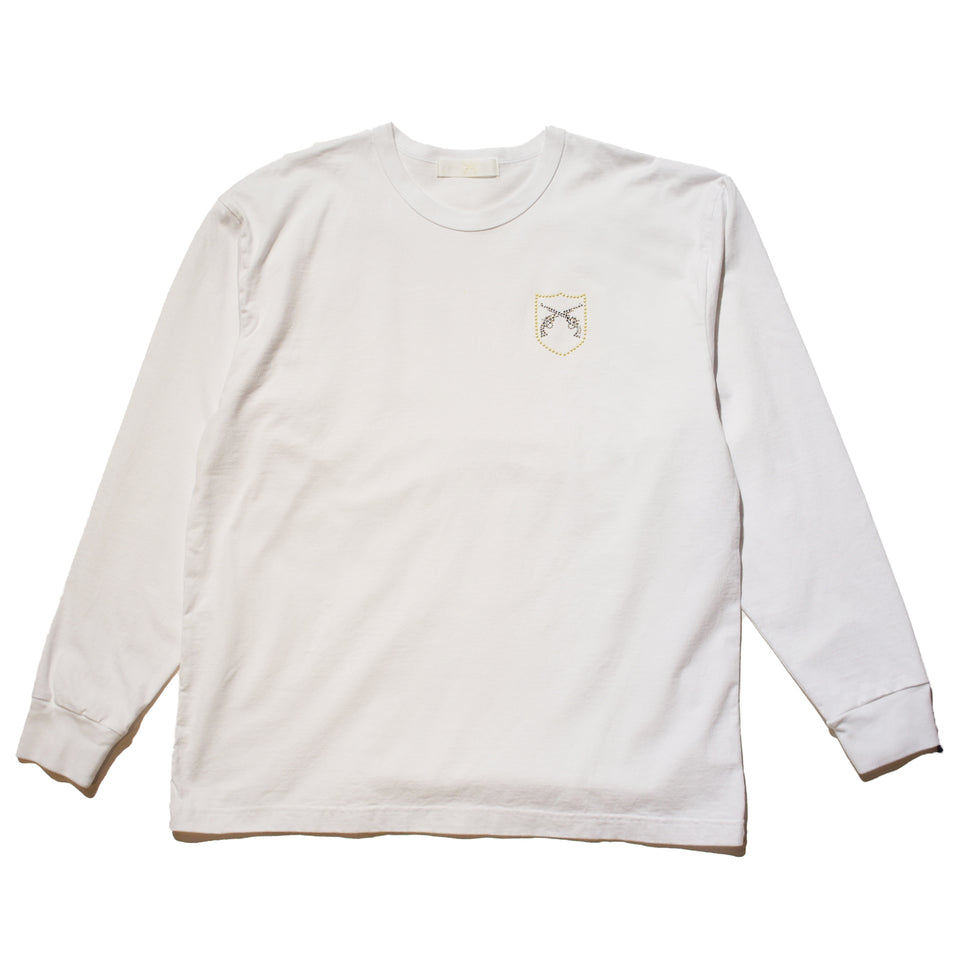 Load image into Gallery viewer, WOMEN EMBLEM CROSSGUN T / WHITE